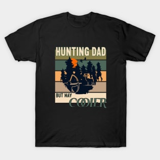 Hunting Dad But Way Cooler Retro Vintage Sunset T-Shirt